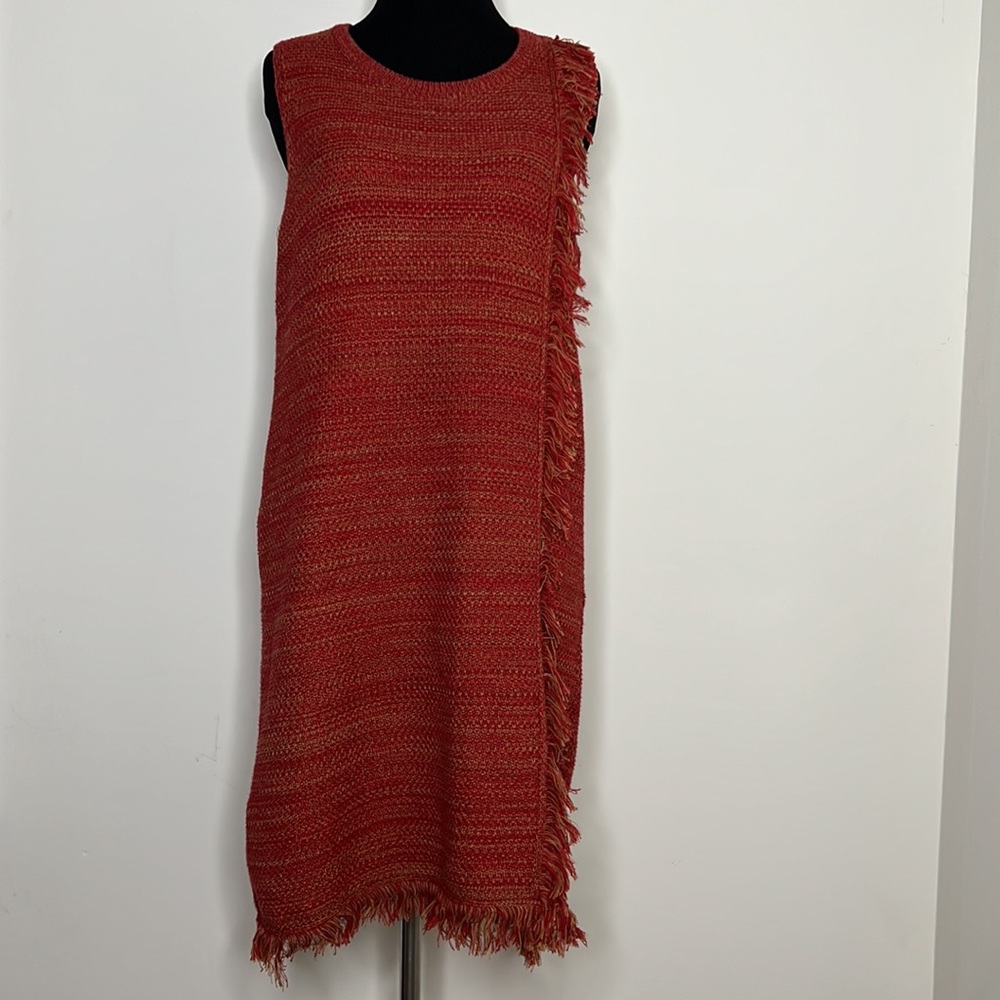 ANTHROPOLOGIE HOLDING HORSES Red Knit Sleeveless Dress XS - Picture 2 of 8